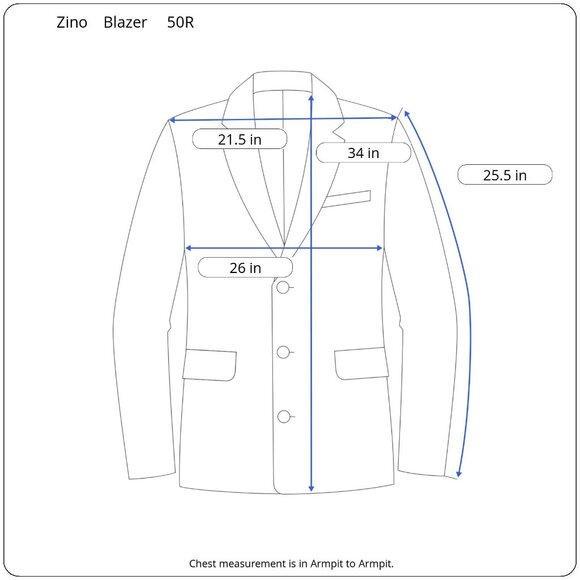 Zignone Italy 100% Wool Blazer 50R Formal Classic Luxury Elegant Business Party - Picture 12 of 12